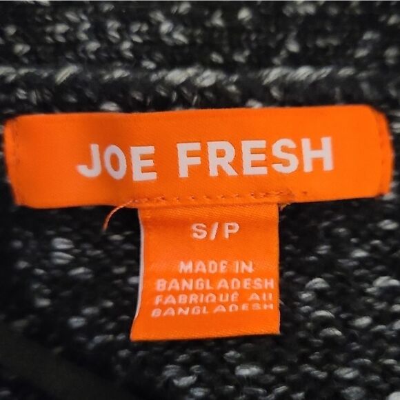 Joe Fresh Black Long Knit Cardigan Sz S - Picture 6 of 6